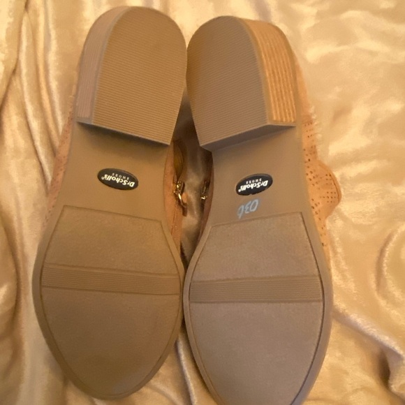 NWOT Dr. Scholl’s Bandit Tan Ankle Perforated Shoes Booties  Size 7.5 - Picture 5 of 6